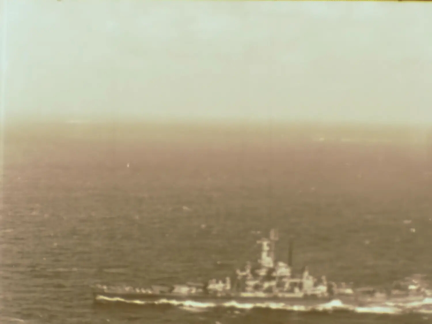 Aircraft Carrier at Sea, Pacific Theater, WWII (Francis R. Ferry Film Collection)