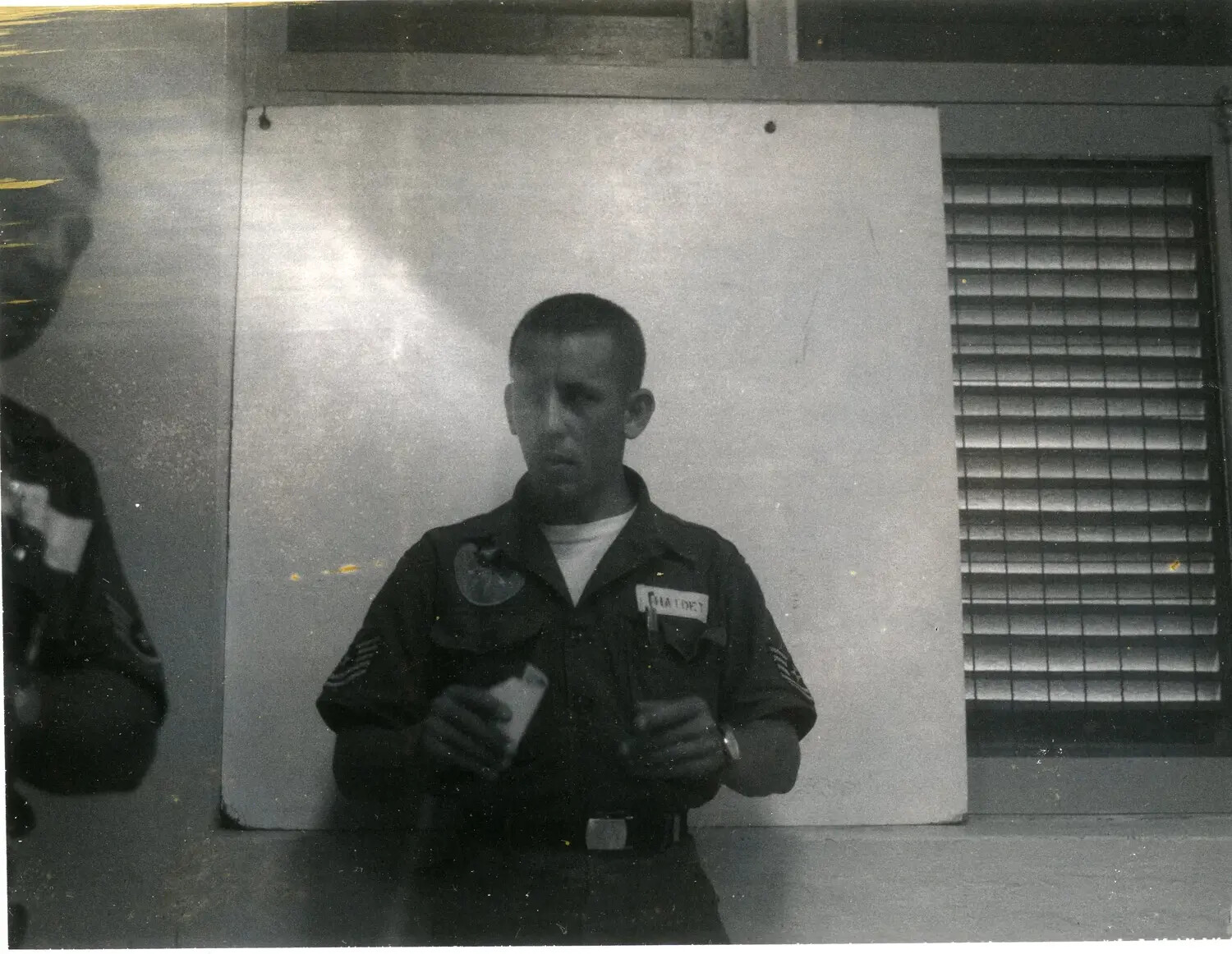 Portrait of USAF Non-Commissioned Officer in Fatigues, Possibly Glenn Haidet