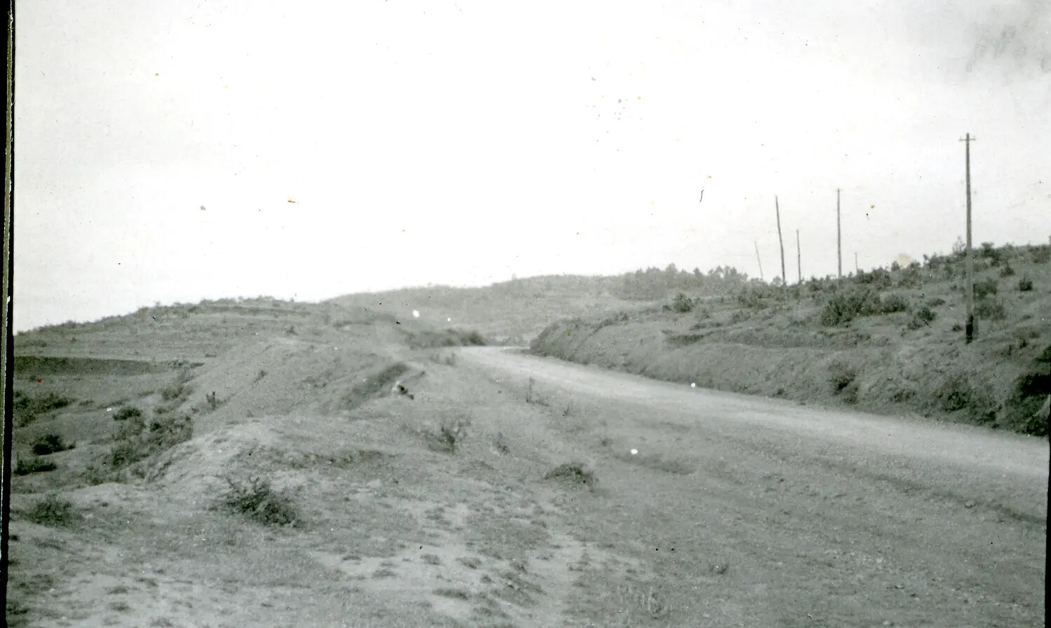 Unpaved Road Through Hill Terrain, China-Burma-India Theater, WWII
