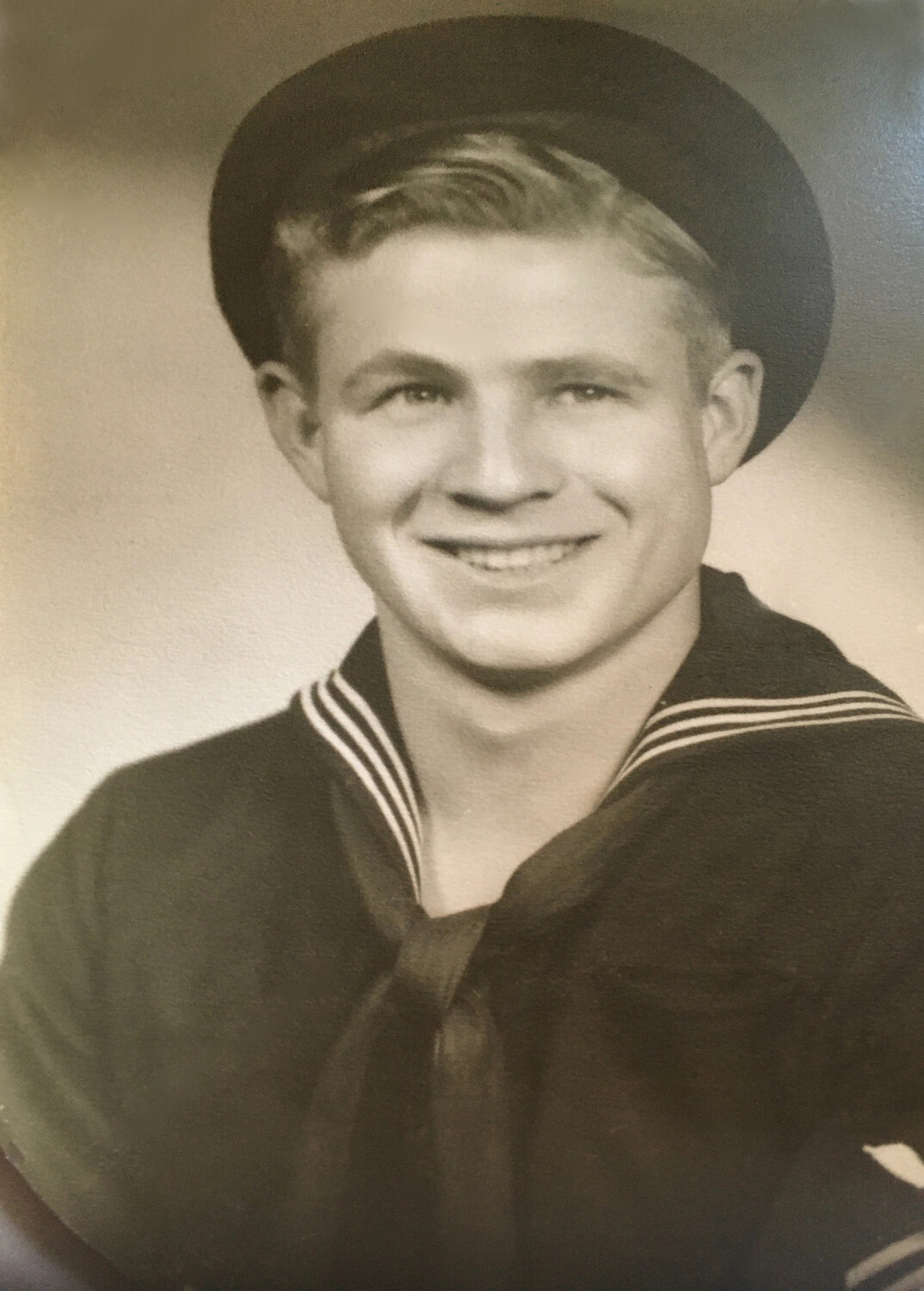 Studio Portrait of U.S. Navy Sailor 'Bud,' Korean War Era