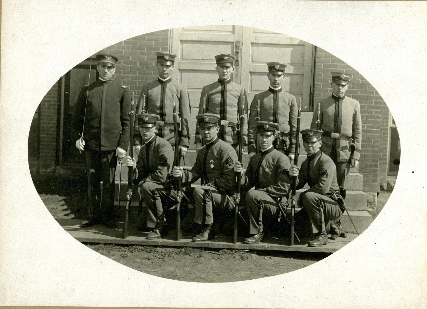 Military Rifle Team, Formal Cabinet Photograph