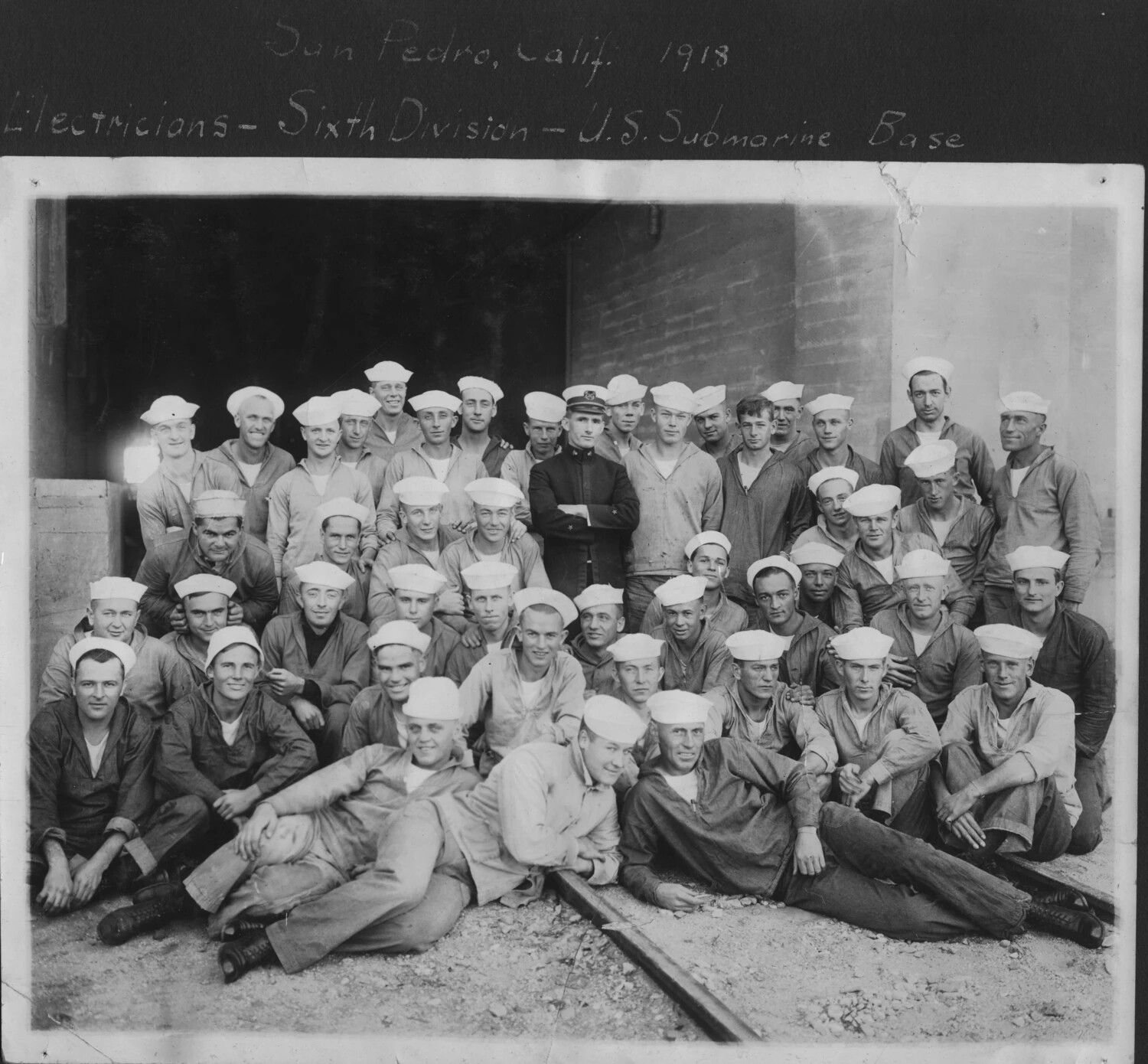 Electricians, Sixth Division, U.S. Submarine Base, San Pedro, California, 1918