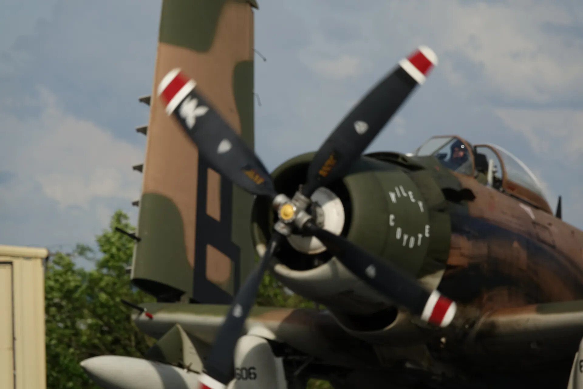 A-1 Skyraider 'Wiley Coyote' — Spinning Propeller Close-Up, Fifth Frame