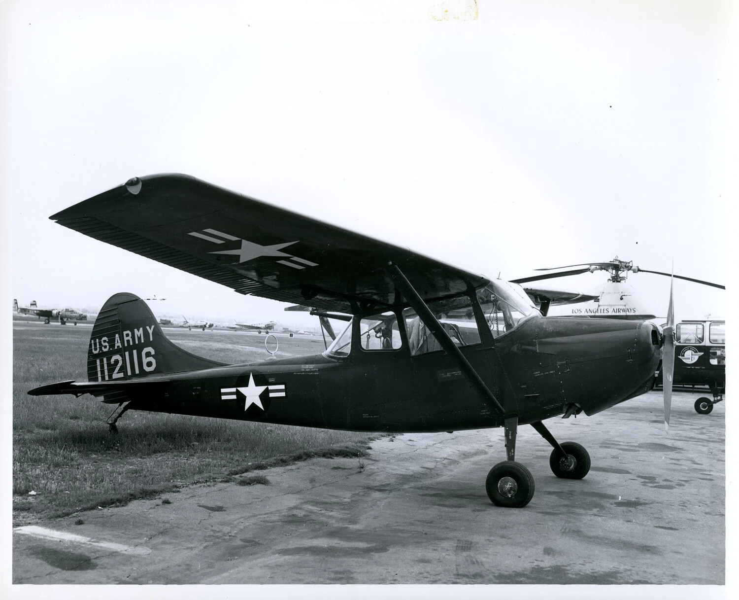 U.S. Army Cessna L-19/O-1 Bird Dog Liaison Aircraft, Serial 112116