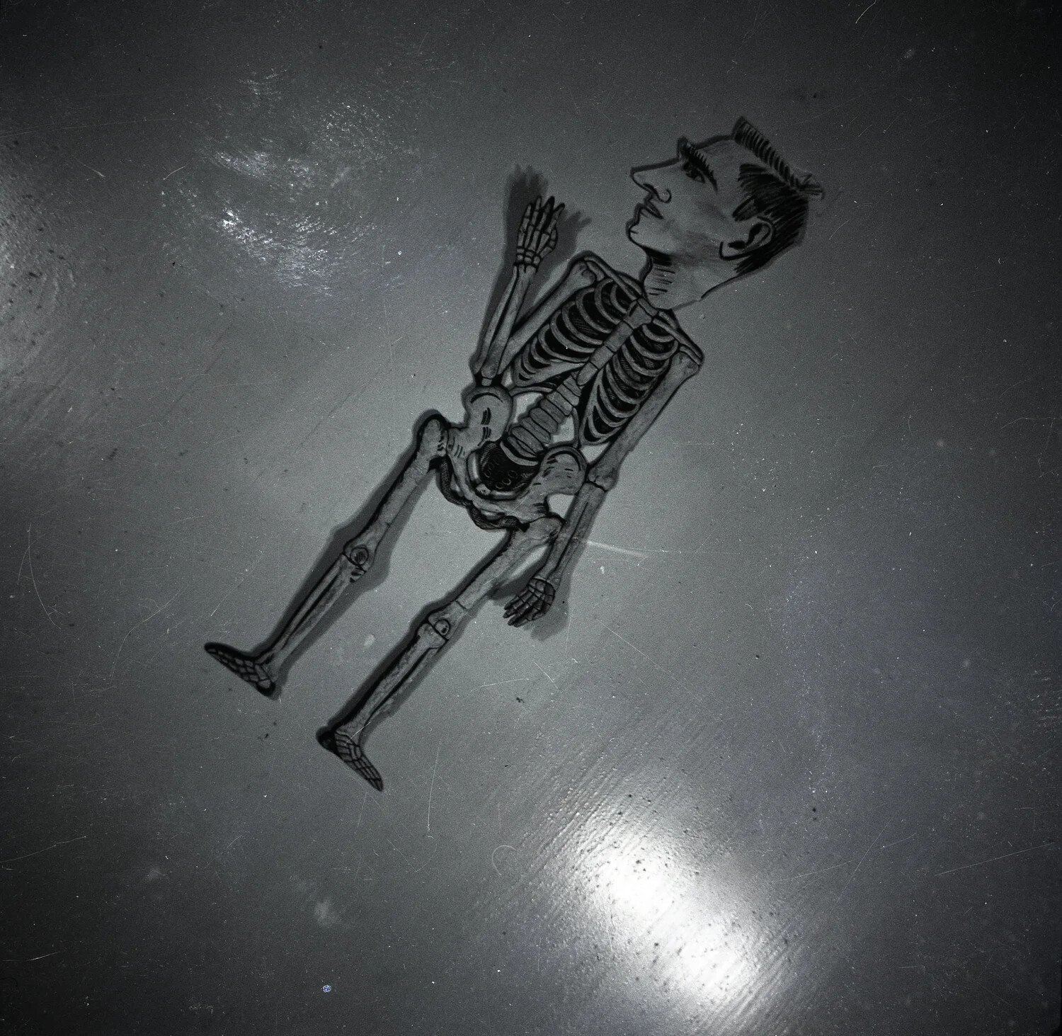 Articulated Skeleton Novelty Figure, Military Band Collection Negative