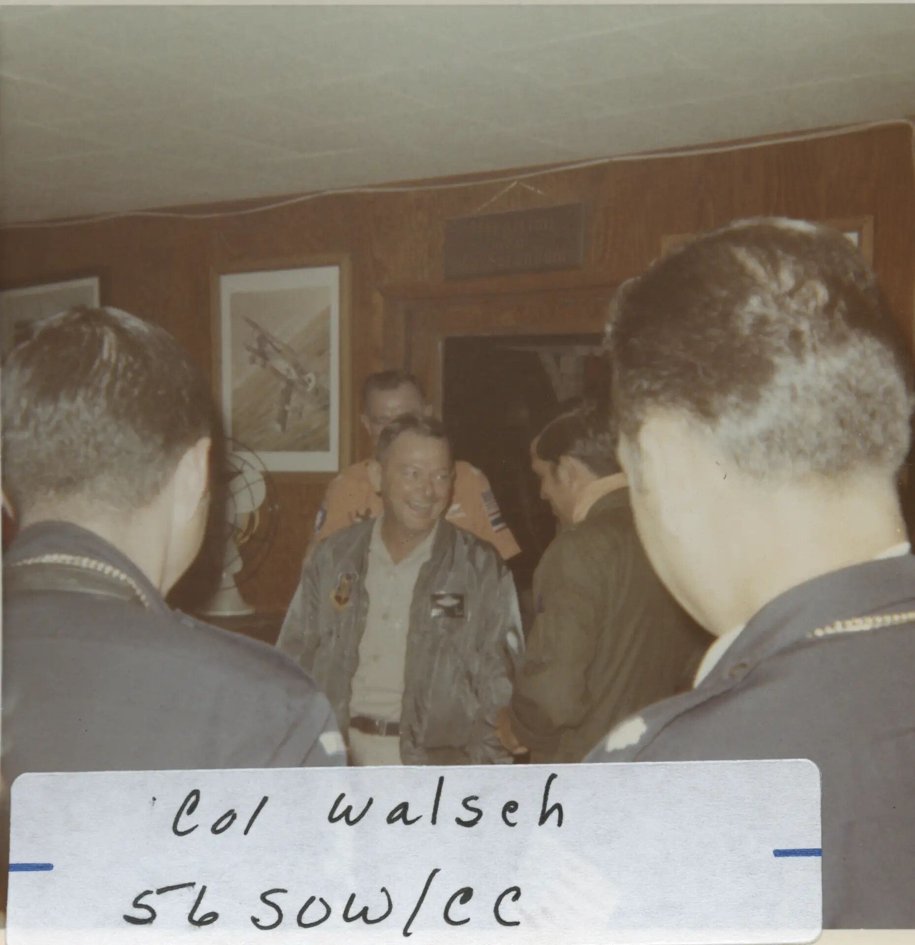 Colonel Walsh, Commander 56th Special Operations Wing (56 SOW/CC), Informal Gathering at Officers' Club, Nakhon Phanom