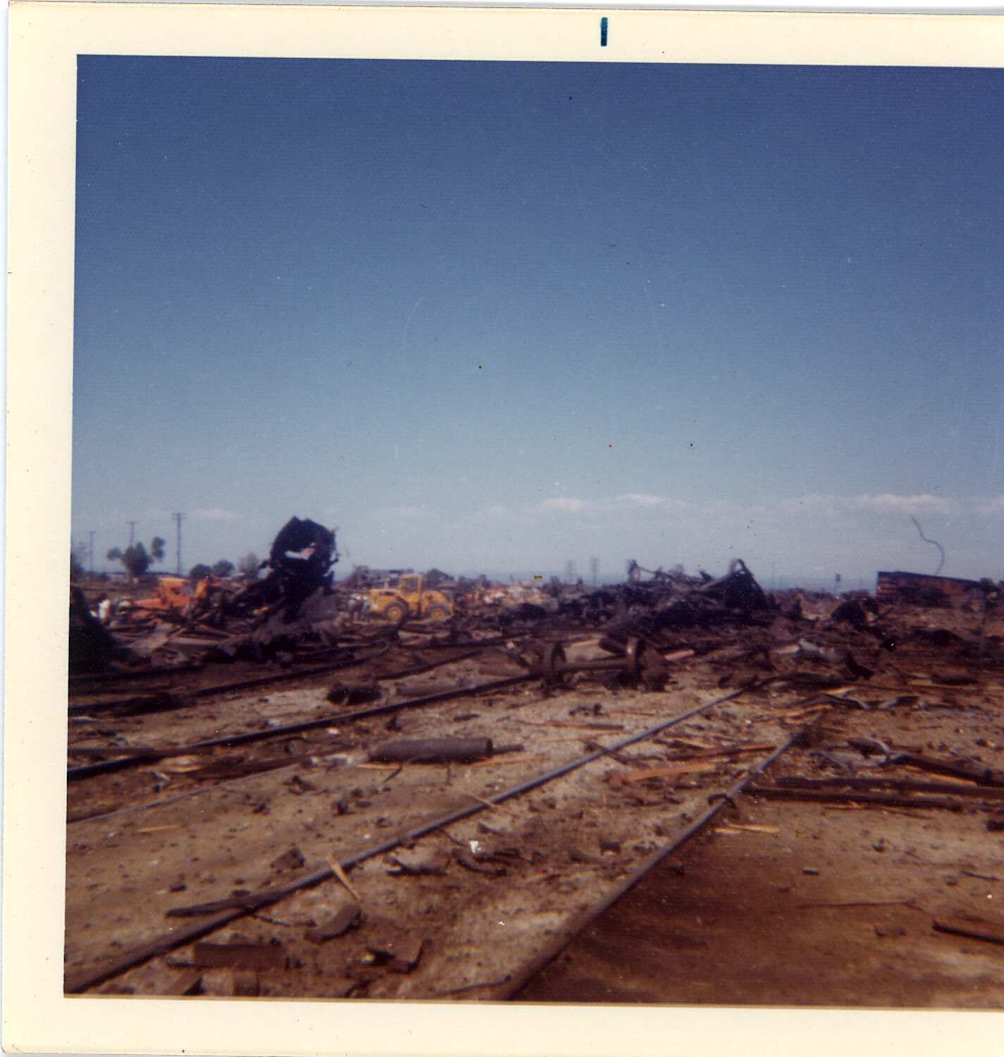 Aftermath of the Roseville Rail Yard Explosion, California, 1973