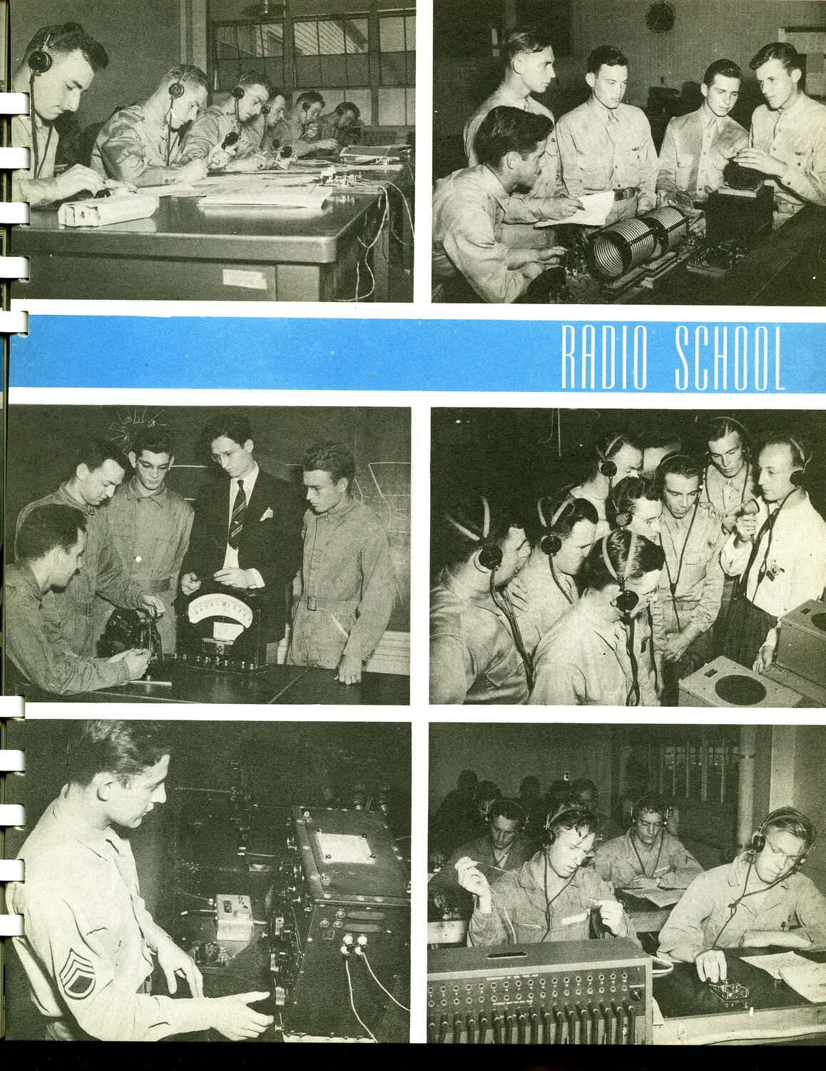 Radio School Training Page, Scott Field Yearbook/Course Book
