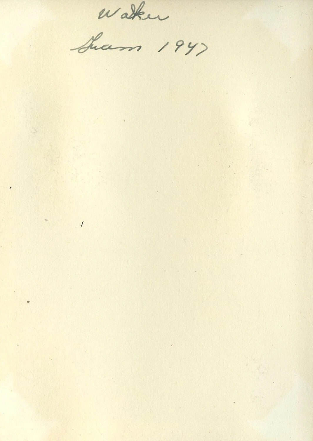 Album Page with Handwritten Caption "Walker, Guam 1947" (Photo Missing)