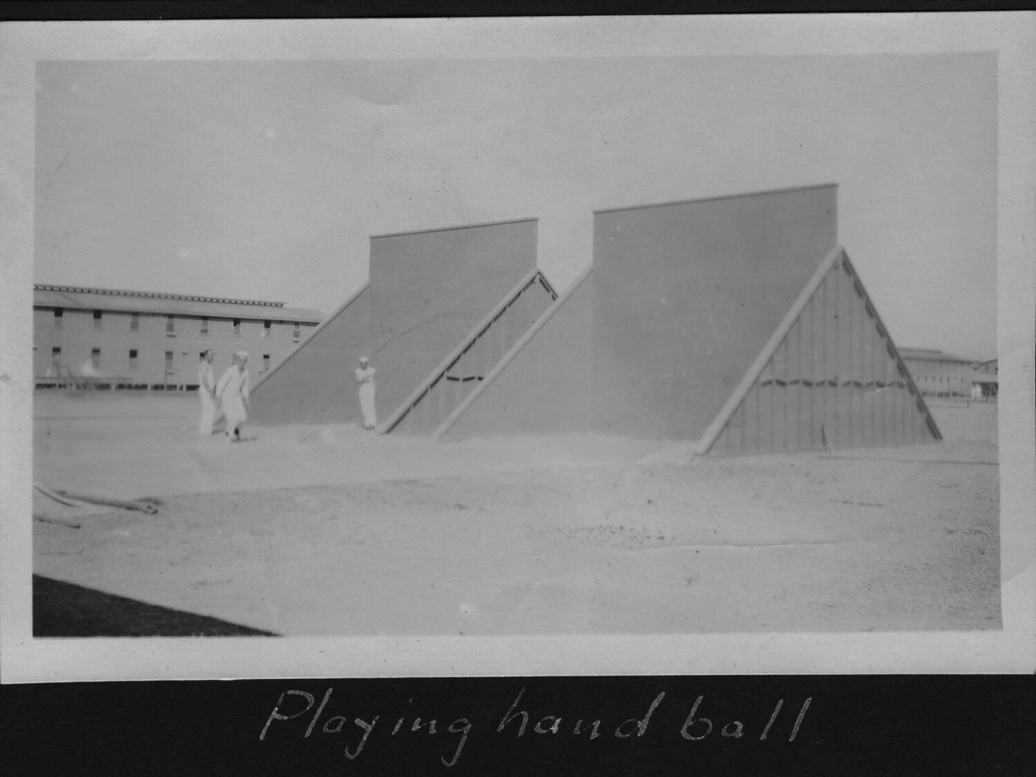 Sailors at Handball Courts, Mare Island Naval Shipyard, 1917