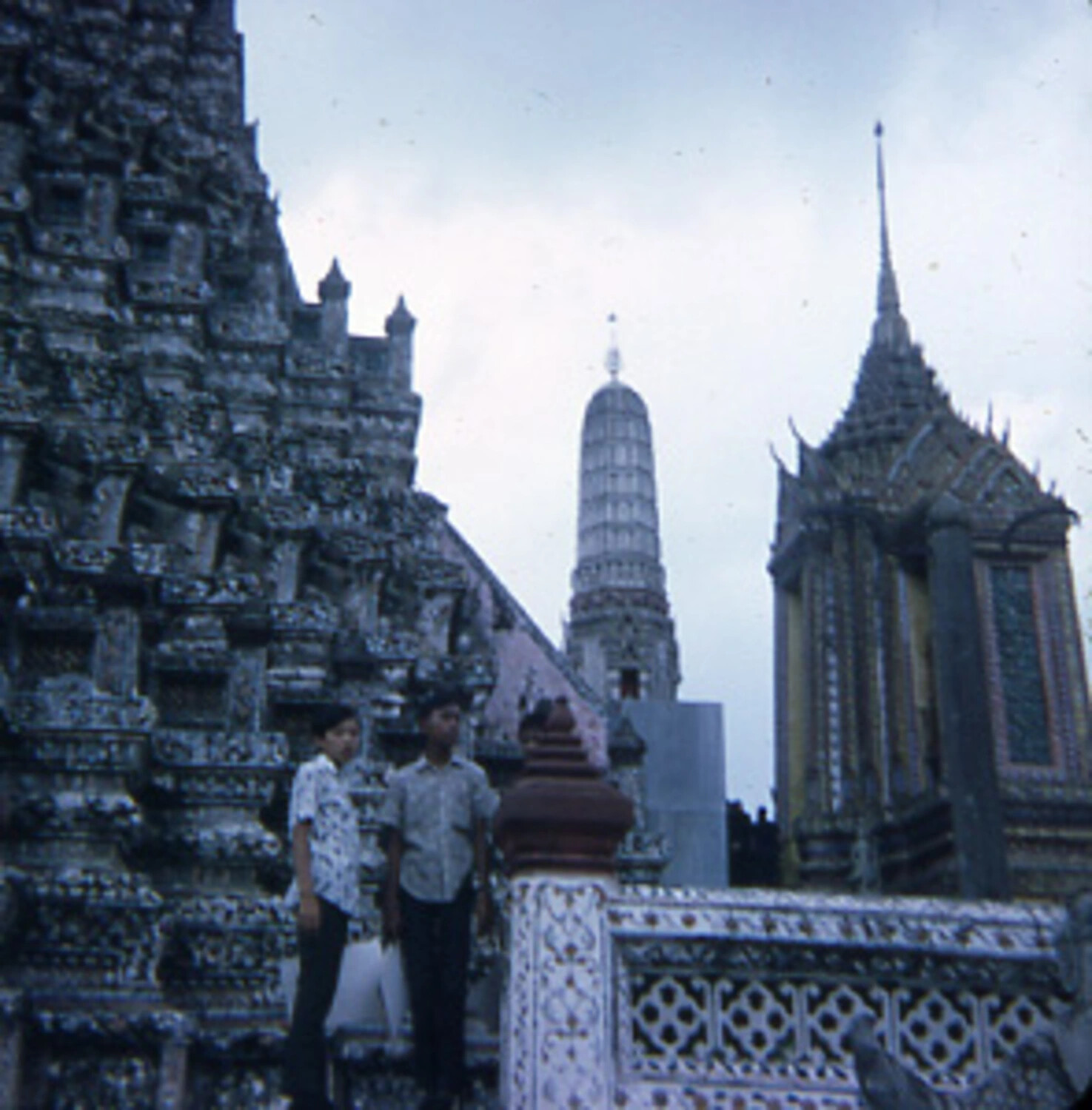 Visitors at Wat Arun (Temple of Dawn), Bangkok, Thailand