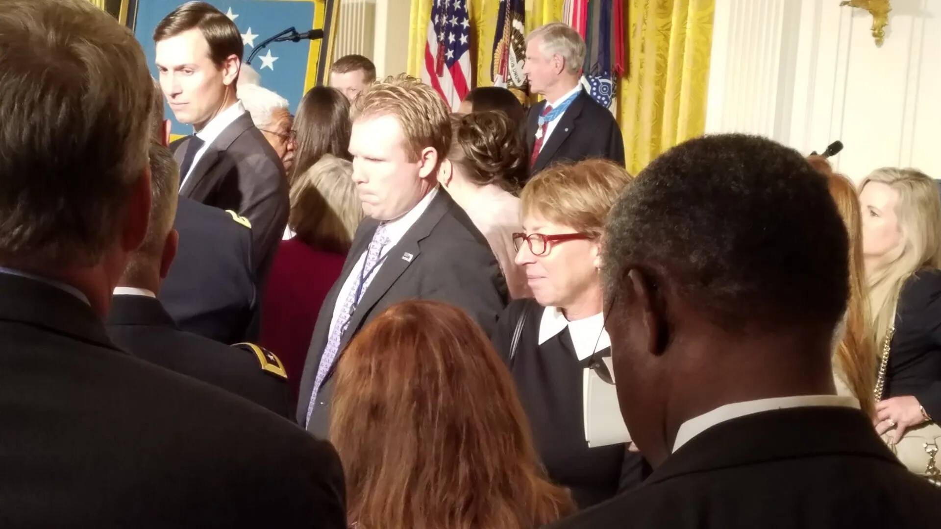 Crowd of Attendees at White House Medal of Honor Ceremony for Gary 'Mike' Rose, October 23, 2017