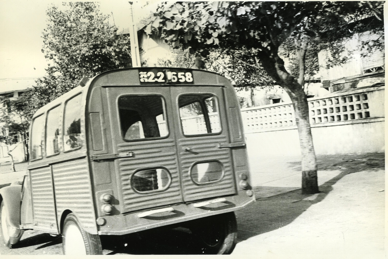 Citroën H Van with Cambodian License Plate, Phnom Penh Street Scene