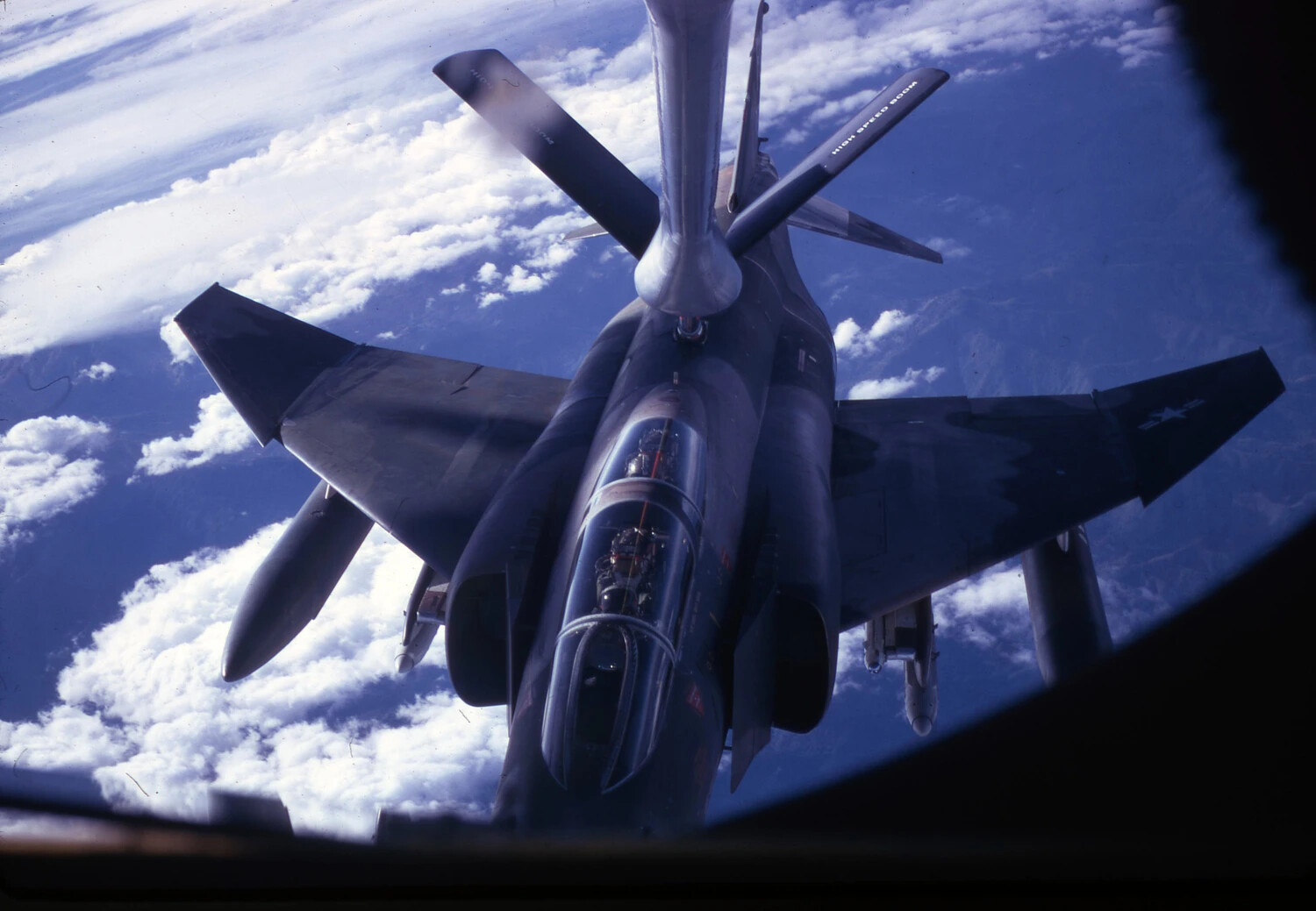 F-4 Phantom II Receiving Aerial Refueling from KC-135 Boom, Vietnam War Era