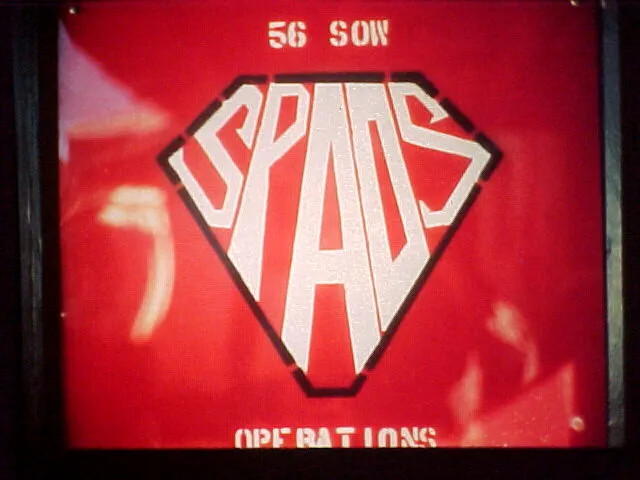 56th Special Operations Wing 'SPADS' Operations Sign, Vietnam War Era (Larry Warren Collection)