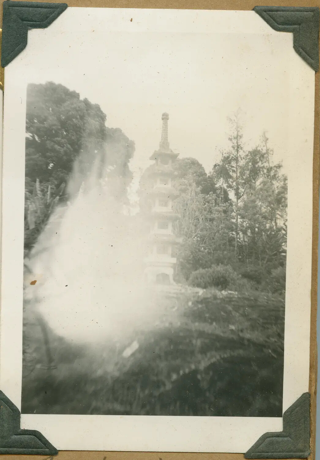 Stone Pagoda, Park in Hilo, Hawaii, World War II Era