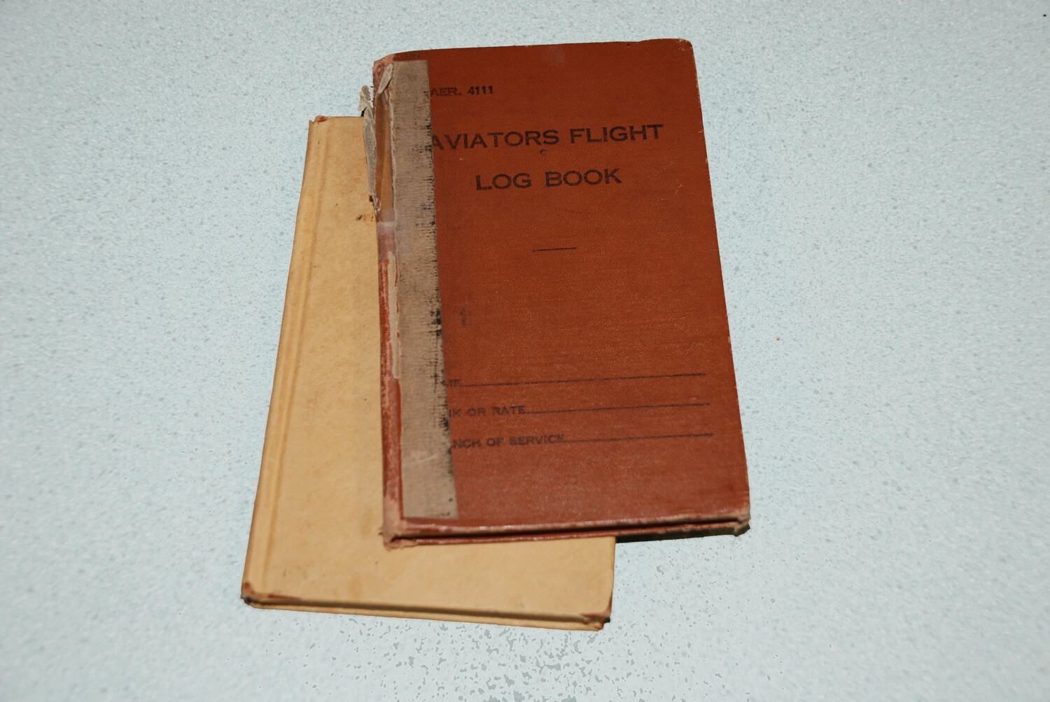 Aviator's Flight Log Book Belonging to Edward P. McAleer, USMCR, WWII Era