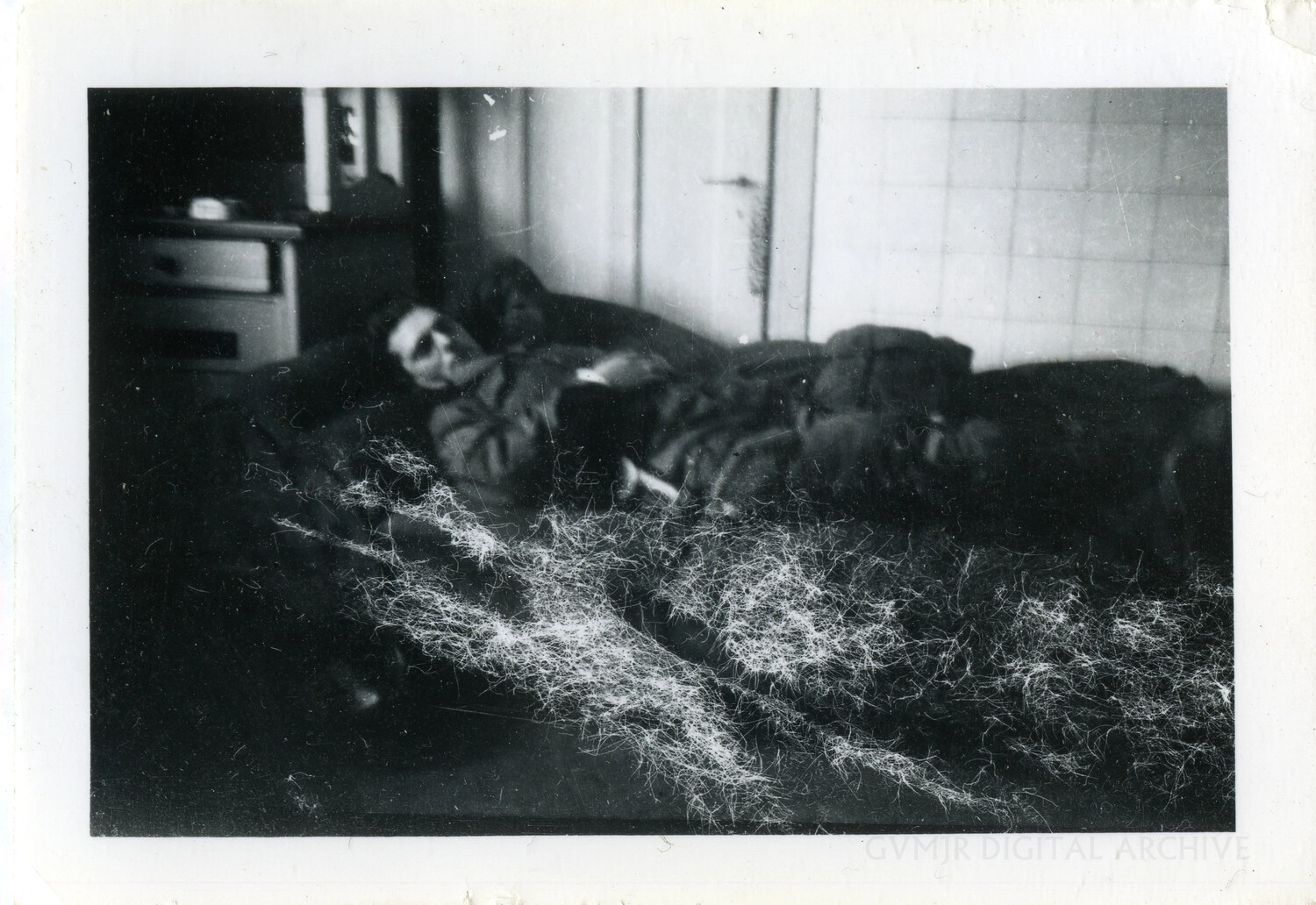 Soldier Resting in Billeted Quarters, World War II