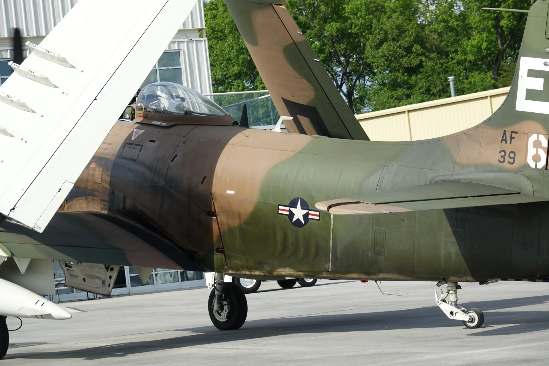 A-1 Skyraider Fuselage Detail, Wings Folded, May 2019 Event