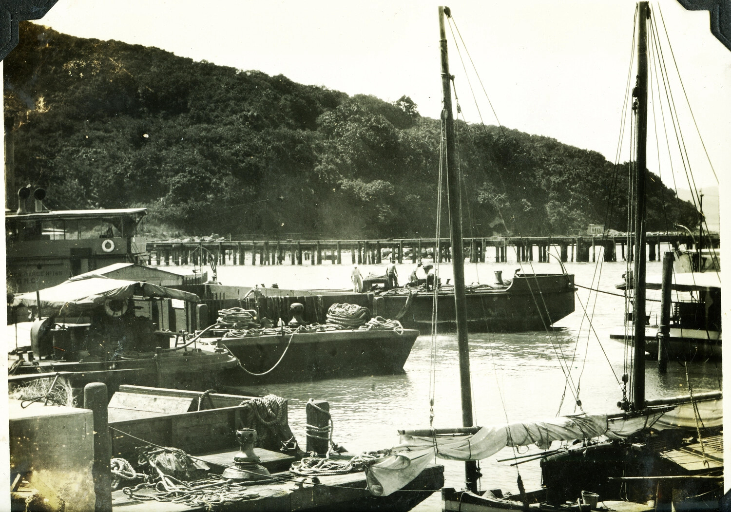 U.S. Army Quartermaster Corps Water Barge and Harbor Craft, Philippines, c. 1920s-1930s