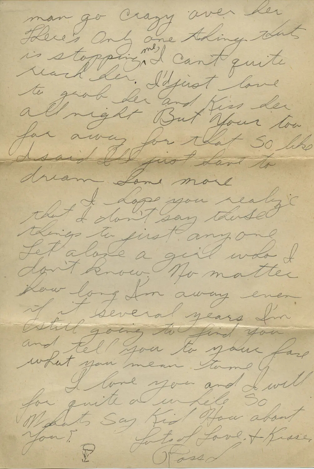 WWII-Era Handwritten Love Letter, Moon/Sammiet Correspondence Collection