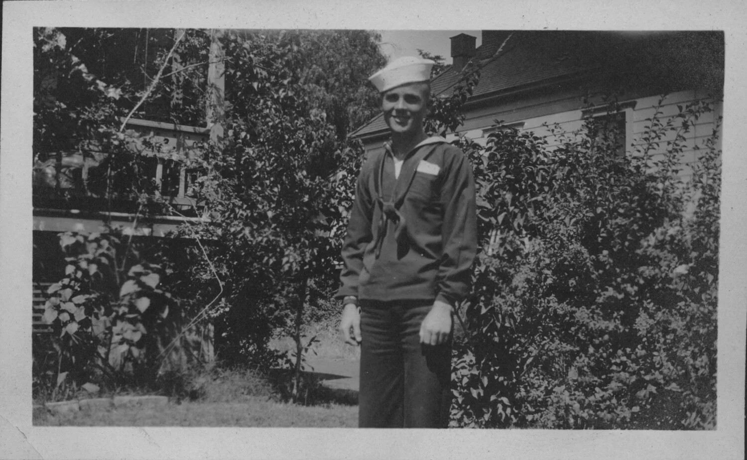 U.S. Navy Sailor in Dress Uniform, Mare Island, 1917