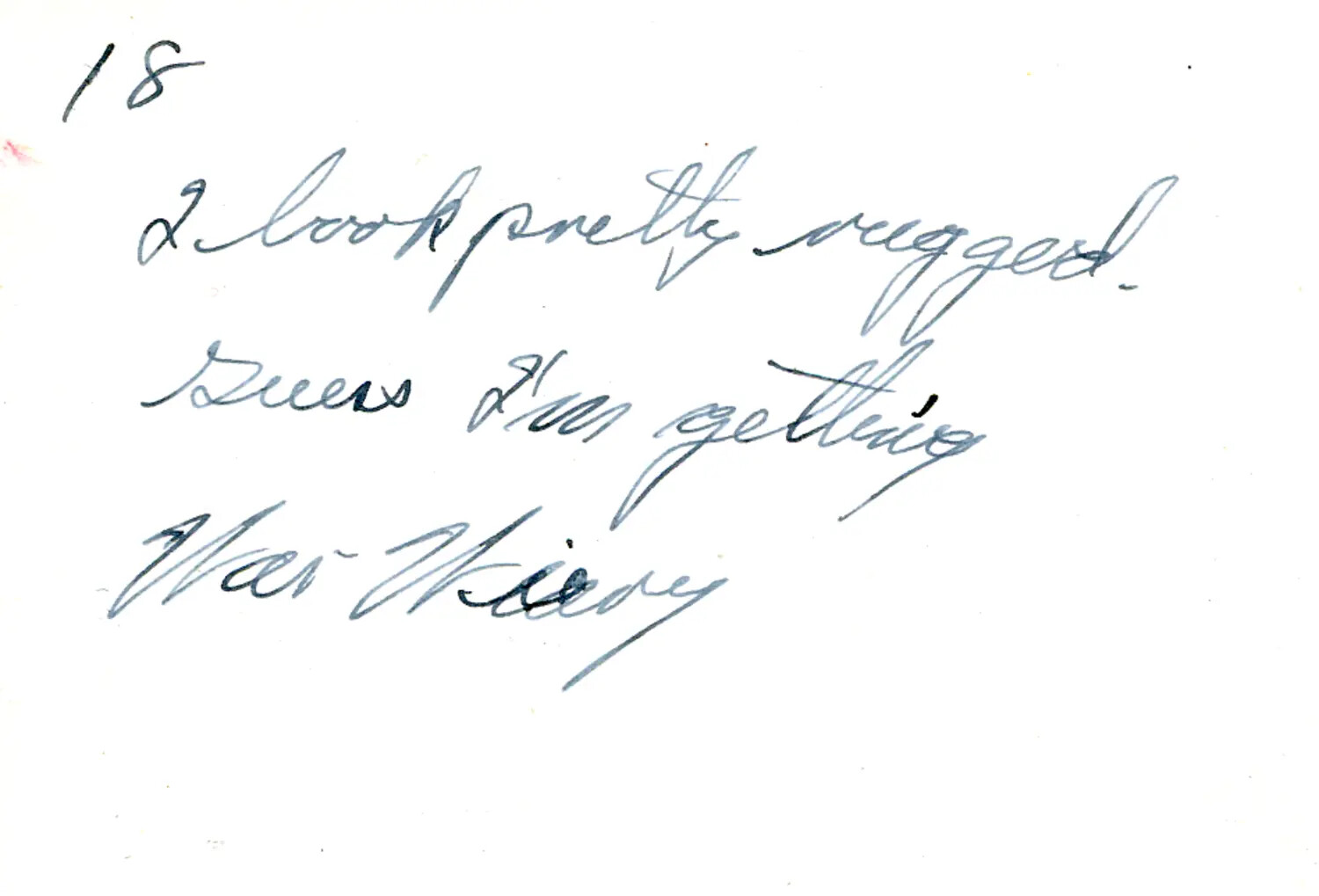 Verso Inscription, "I Look Pretty Rugged... Guess I'm Getting War-Weary" -- CBI Theater Photo Album, WWII