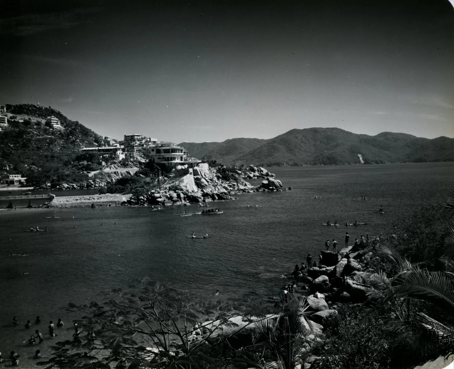 Rocky Cove and Swimmers, Acapulco Bay, 1949