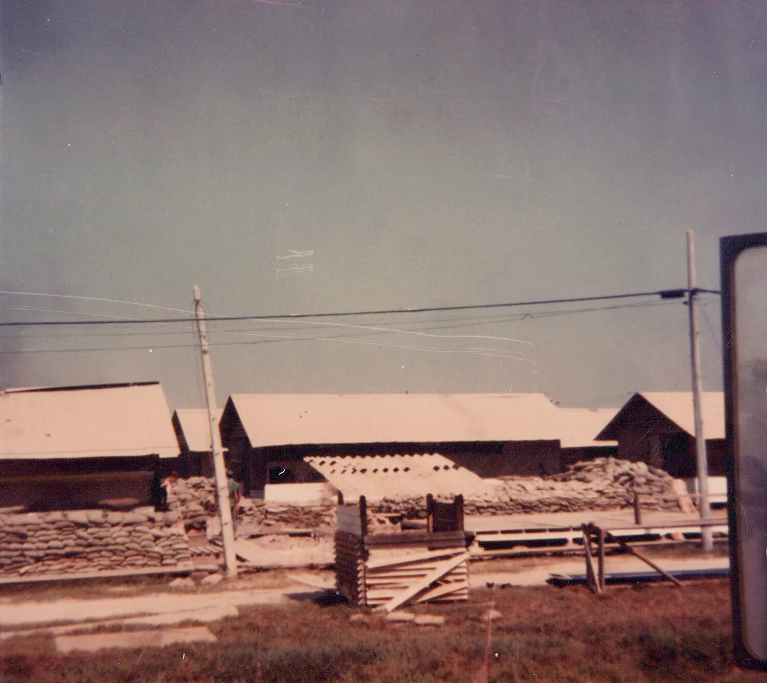 U.S. Base Camp Construction, Cu Chi, South Vietnam, 1967