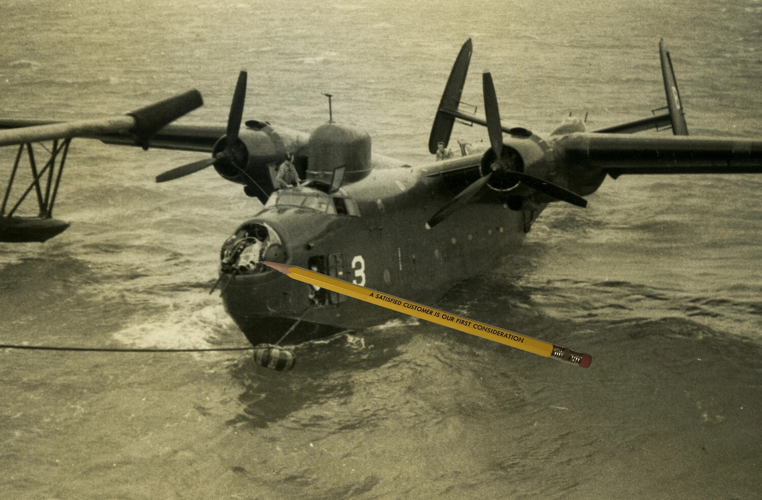Martin PBM Mariner Patrol Flying Boat, Bow and Nose Turret Detail, Korean War Era