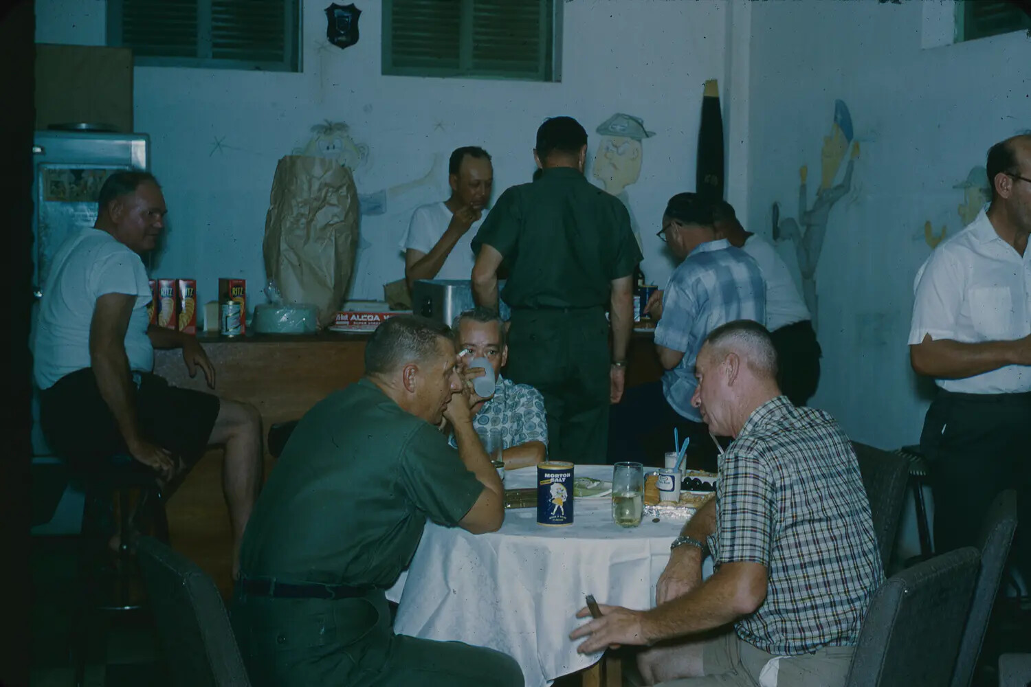 Squadron Club Gathering, 3rd Tactical Fighter Wing, Vietnam, 1965