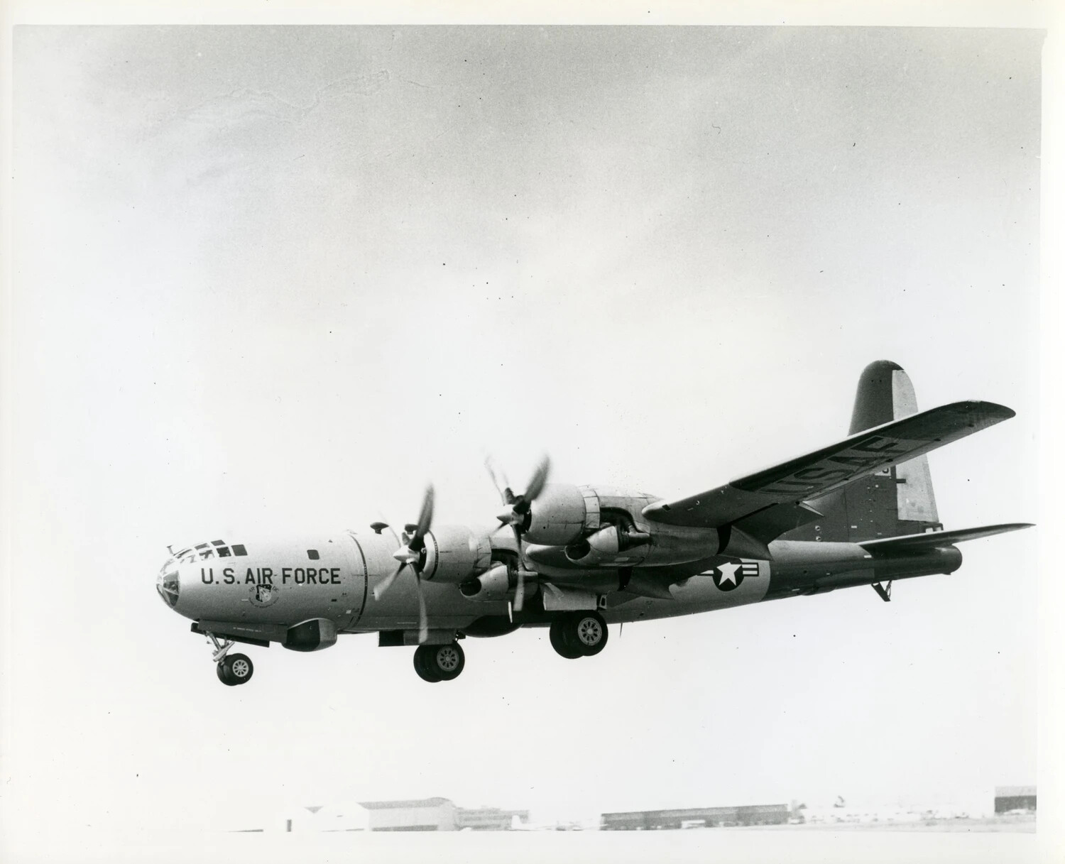 Boeing B-50 Superfortress Bomber in Flight, U.S. Air Force Publicity Photograph