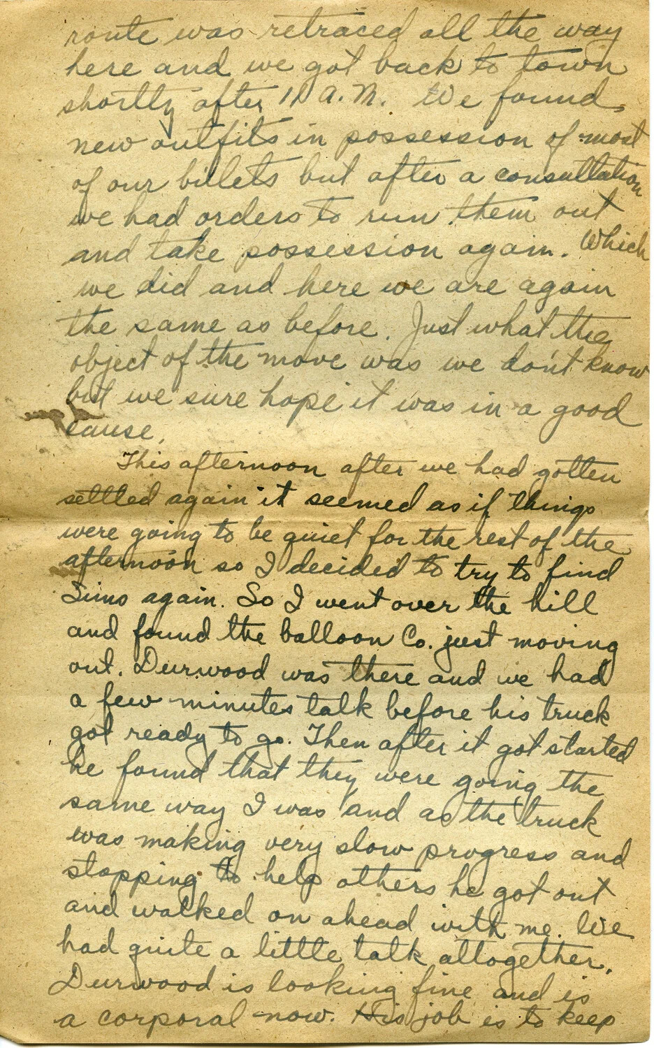 Handwritten Letter Page 17H, Pvt. Willis W. Wagener WWI Correspondence Collection
