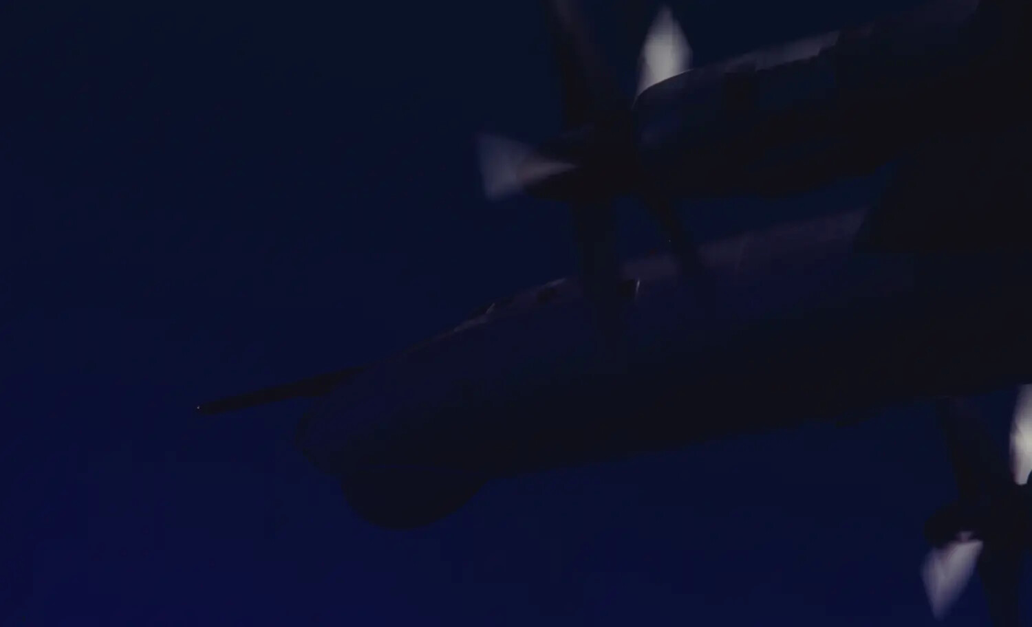 Nighttime Flight Deck Silhouette, USS Ticonderoga, VF-162 Collection, Vietnam War Era