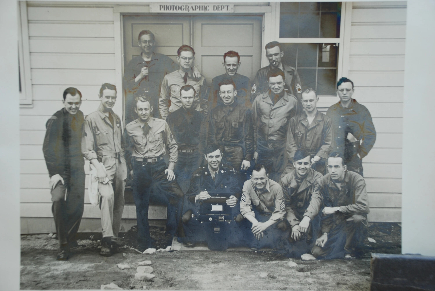 Group Portrait, U.S. Army Photographic Department Personnel, China-Burma-India Theater, WWII