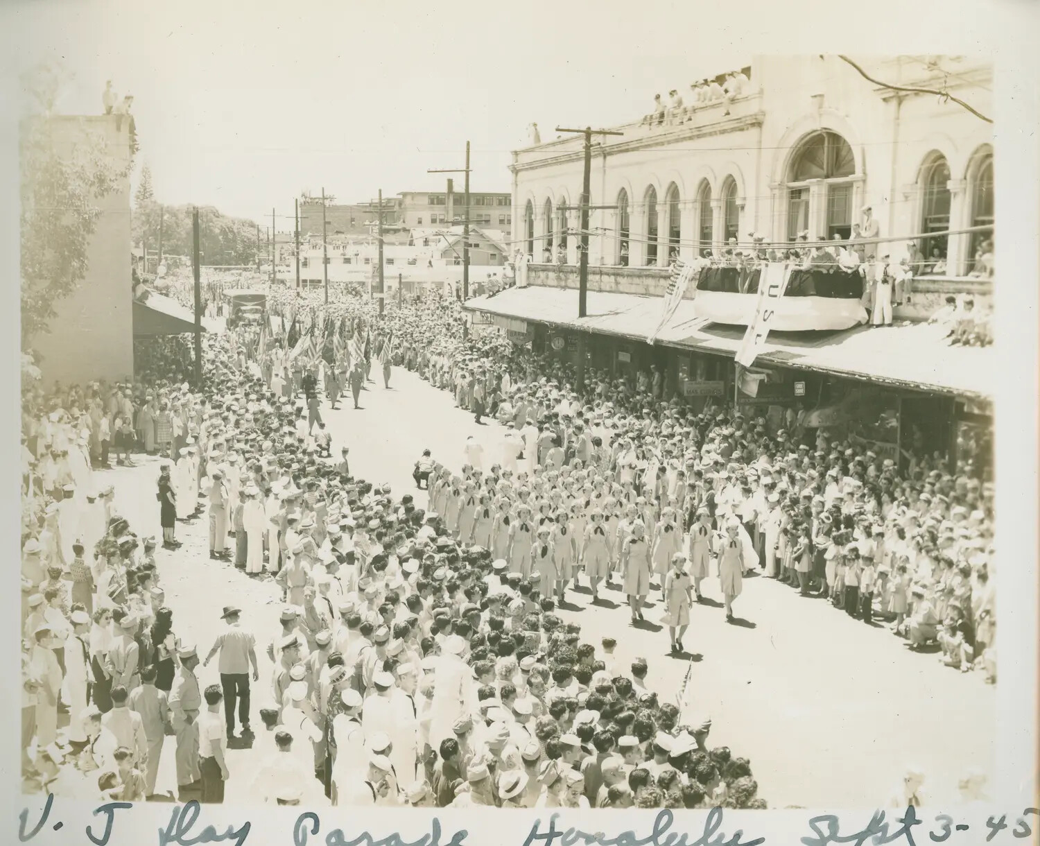 V-J Day Victory Parade, Honolulu, Hawaii, September 3, 1945