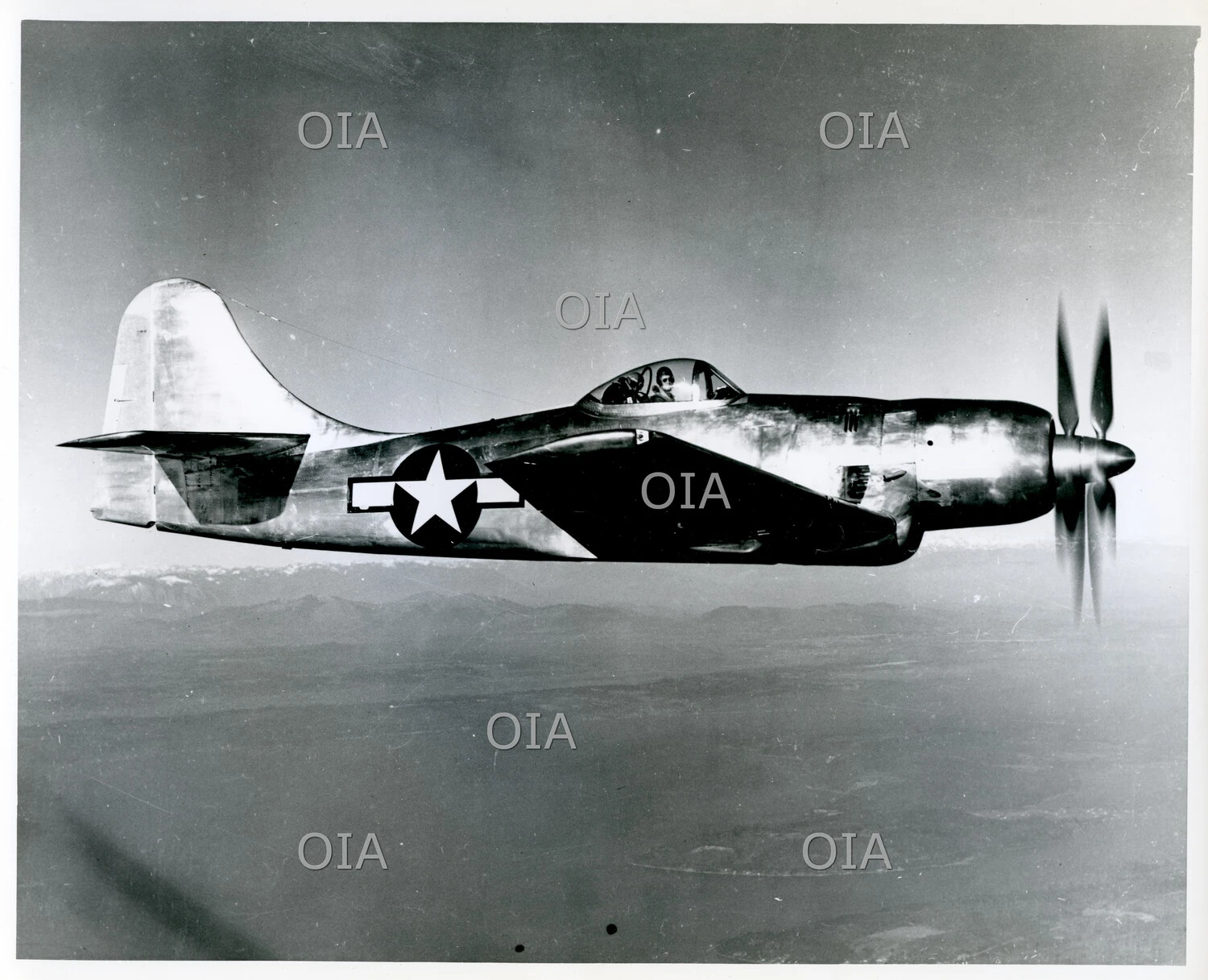 Boeing XF8B-1 Experimental Navy Fighter-Bomber Prototype, BuNo 57984, in Flight