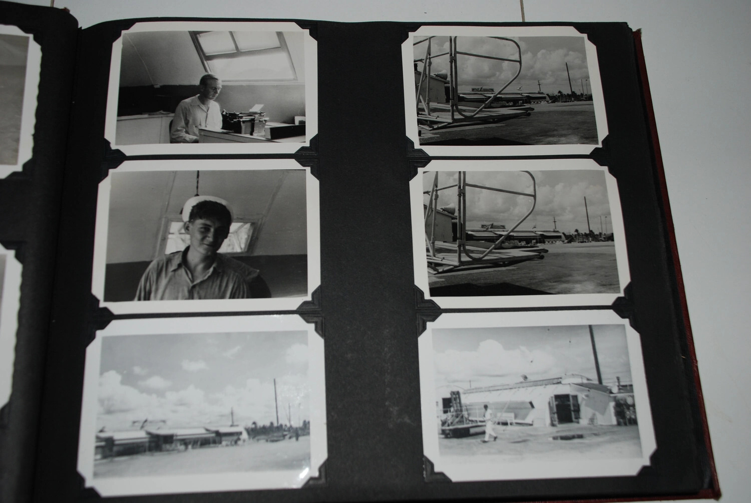 Photo Album Page: VR-6 Squadron Personnel and Airfield Views, Agana, Guam