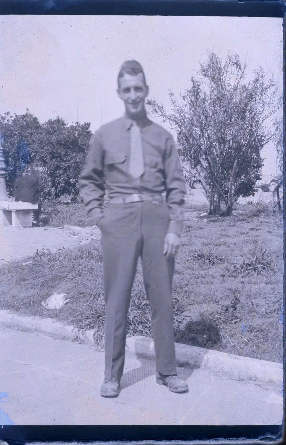 Portrait of Airman Margaroli, B-24 Belly Gunner, 1944