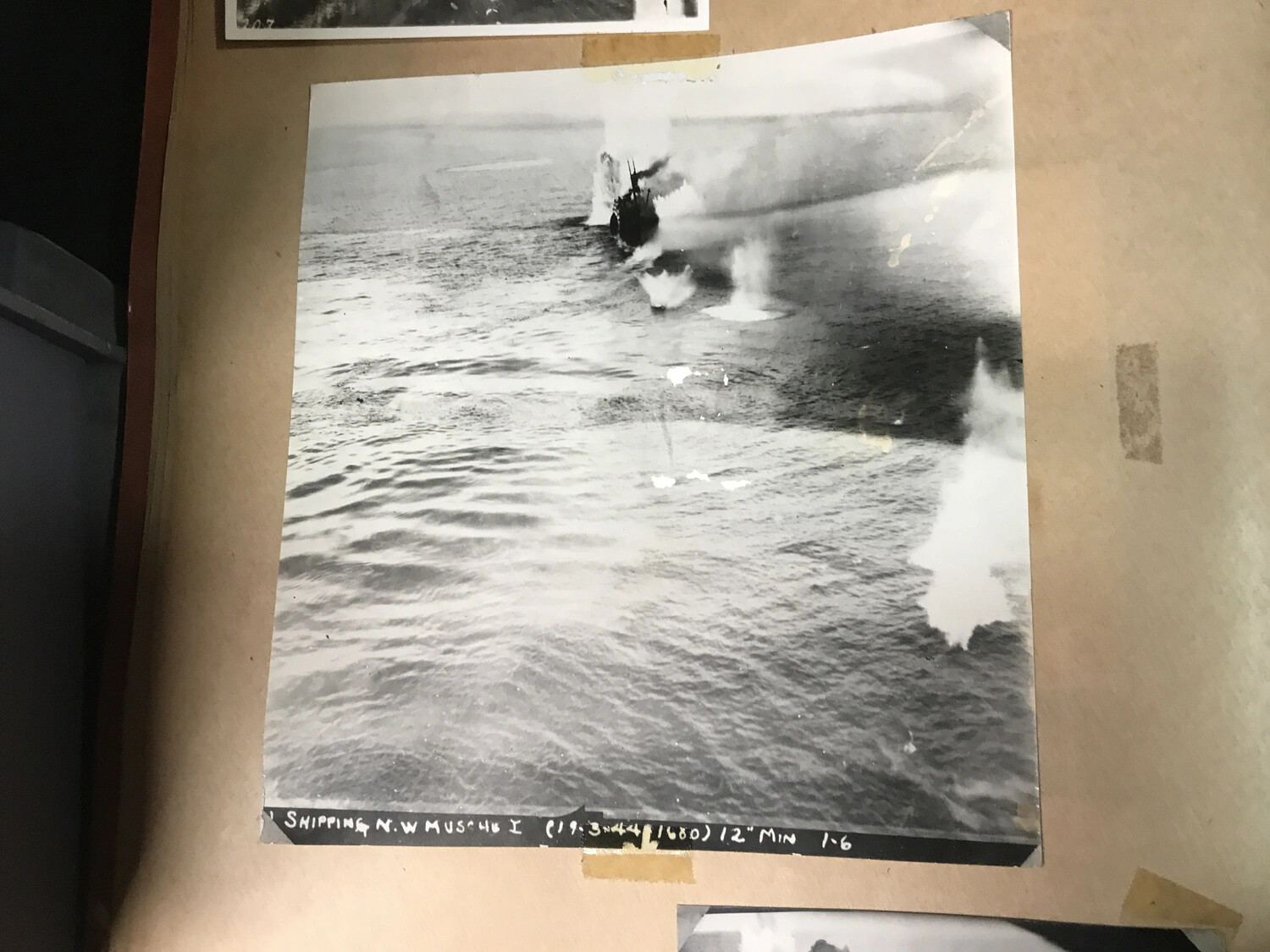 Strike Photograph: Attack on Japanese Shipping Northwest of Muschu Island, 19 March 1944