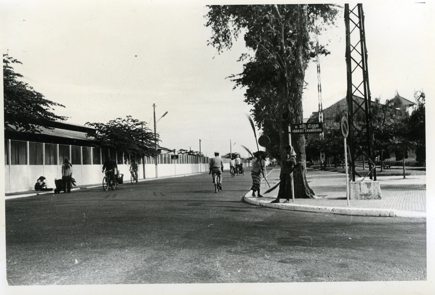 Street Scene on Baksei Chamkrong Road, Phnom Penh, Cambodia