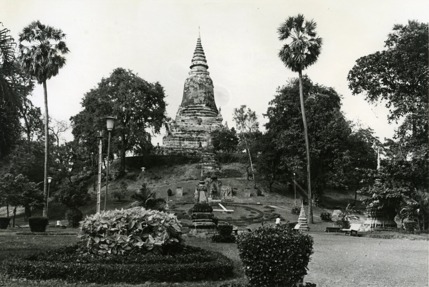 Wat Phnom Stupa and Hilltop Garden, Phnom Penh, Cambodia