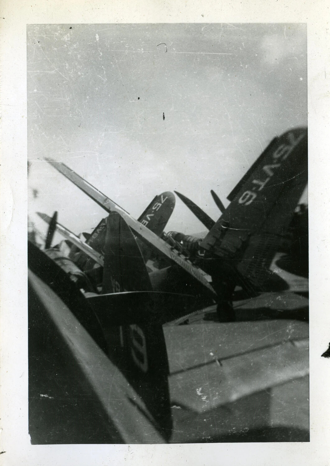 SB2C Helldiver Dive Bombers of Bombing Squadron 6 Aboard USS Franklin D. Roosevelt (CVB-42)