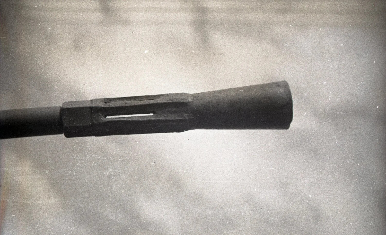 Close-Up of Gun Barrel Muzzle Brake, Captured Ordnance Detail, Luzon, Philippines, WWII
