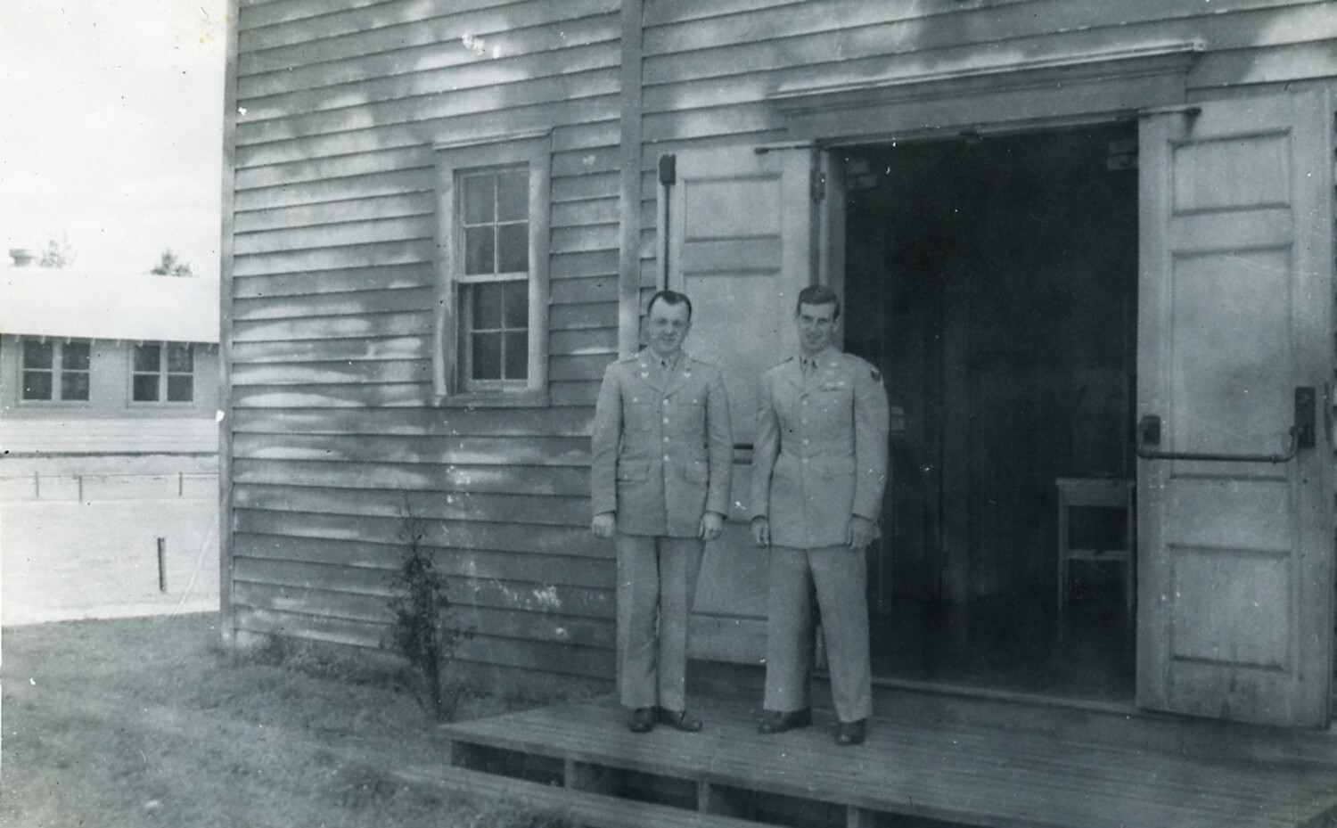 Two U.S. Air Force Officers in Service Dress Uniform, Japan, Early 1950s