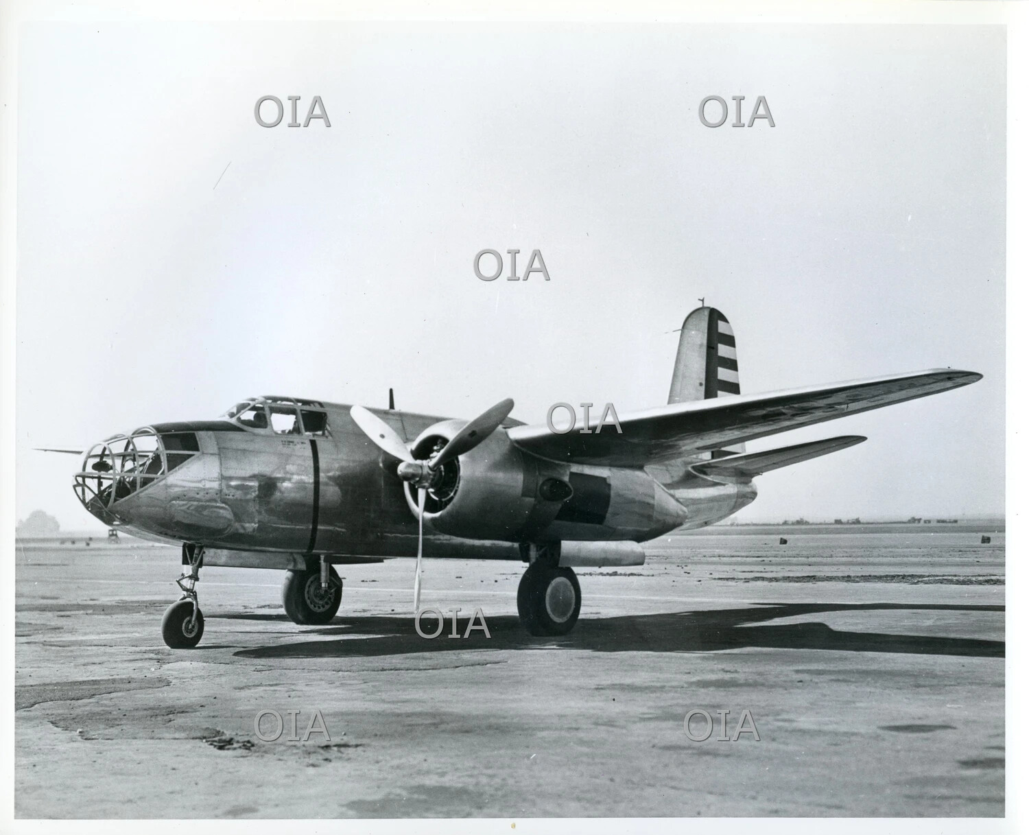 Douglas A-20A Havoc Light Attack Bomber, Ground Three-Quarter Front View