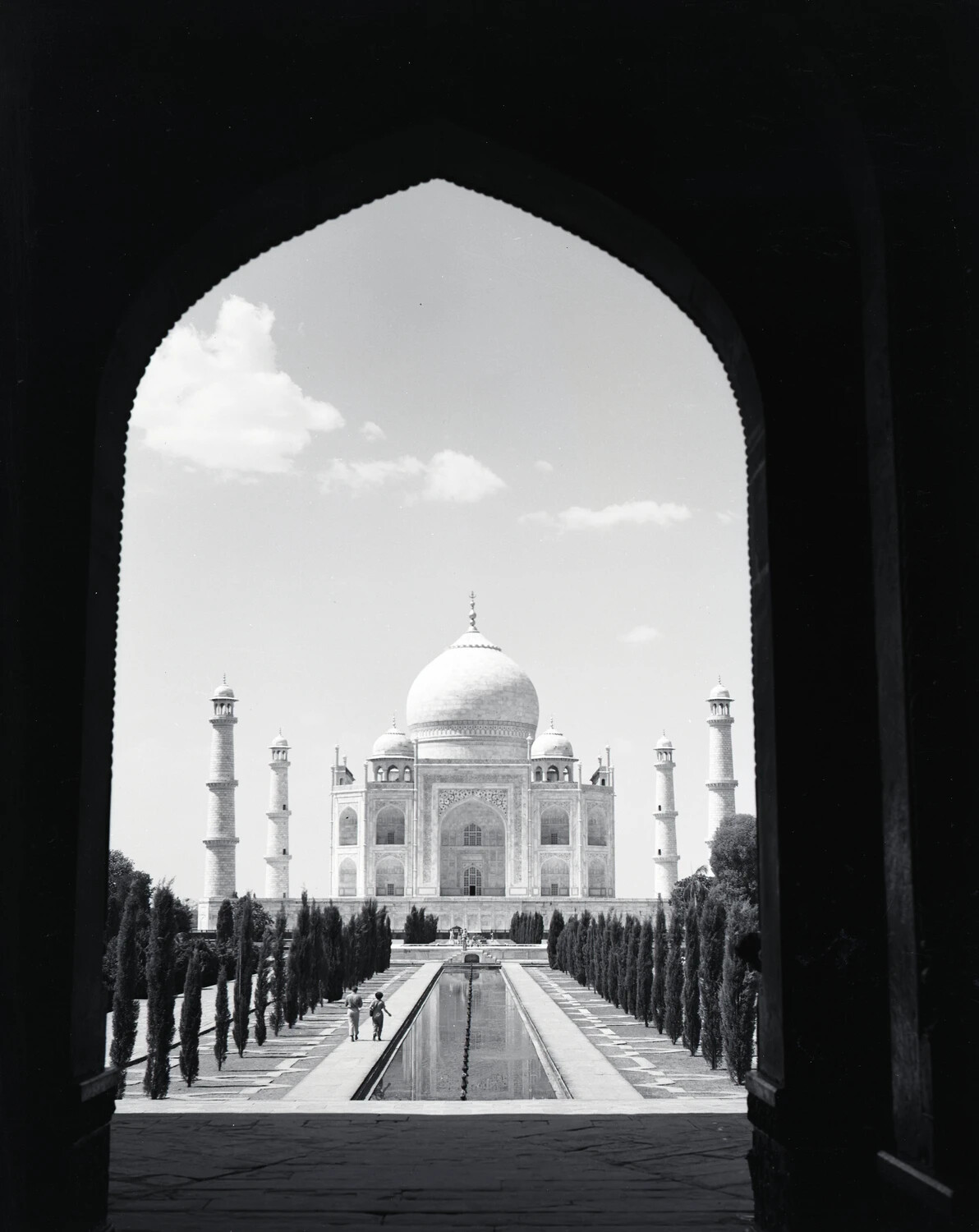 The Taj Mahal Viewed Through the Great Gate, Agra, India (WWII CBI Collection)