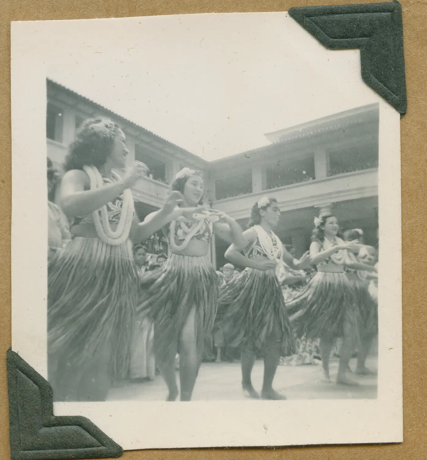 Hula Performance for Servicemen, Hawaii, WWII Era