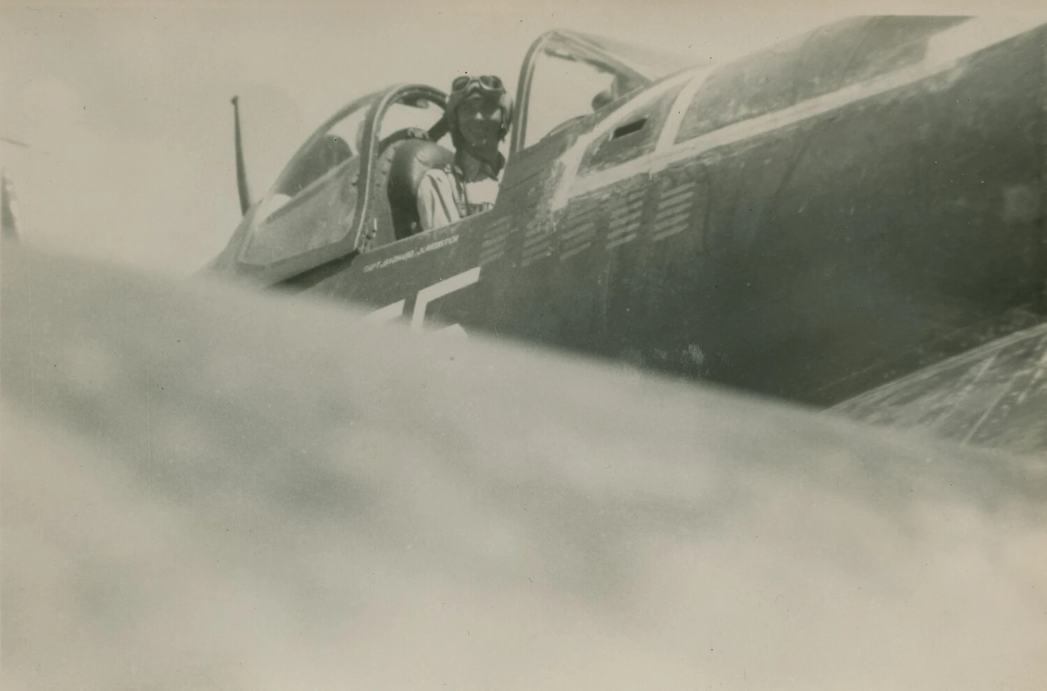 USAAF Fighter Pilot in Cockpit, North American P-51 Mustang, Pat McAleer Collection