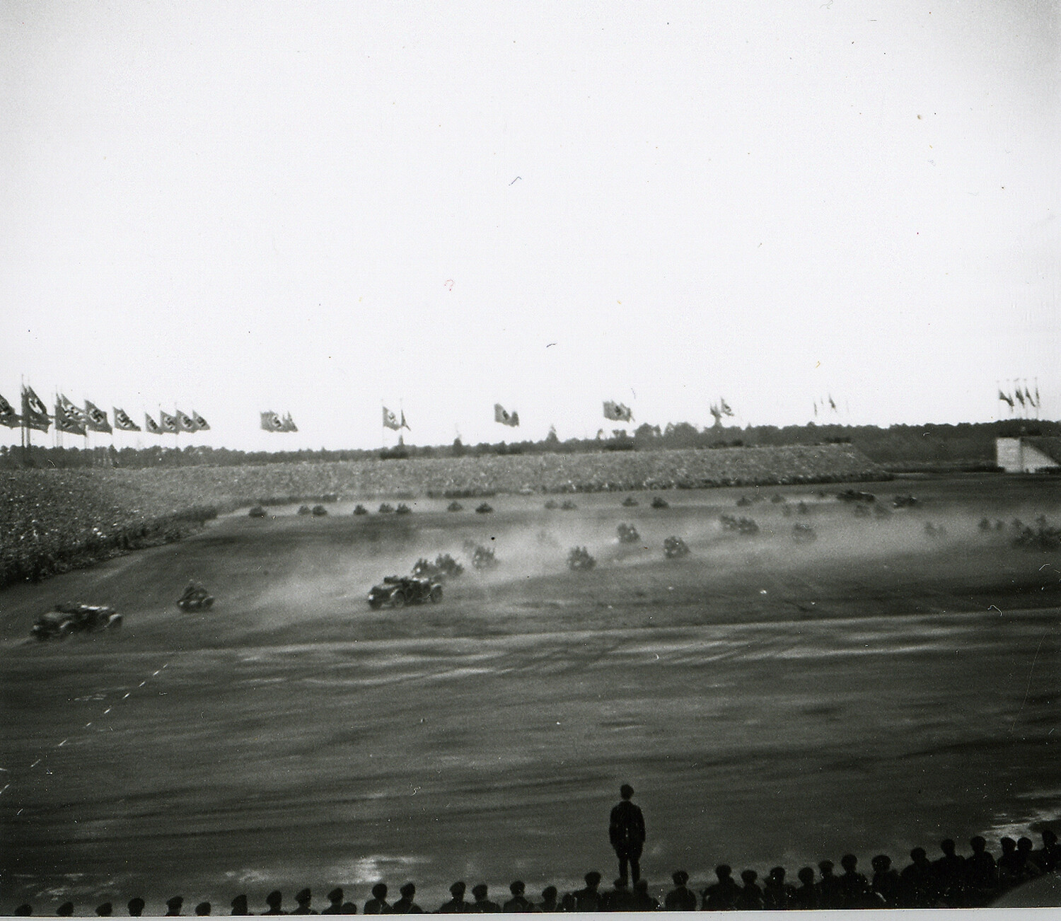 Horse-Drawn Artillery and Mounted Troops on Parade, Nuremberg Rally Grounds, 1930s